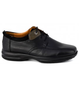 Boxer air Mens Leather casual 12125 15-011 Black Νεες παραλαβες